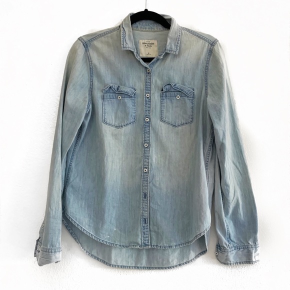 Abercrombie & Fitch Denim Button Down Shirt - Picture 1 of 1